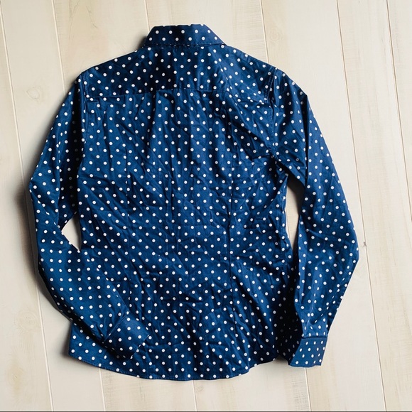 Banana Republic Polka Dot ButtonUp Top Size 8 - Picture 2 of 5